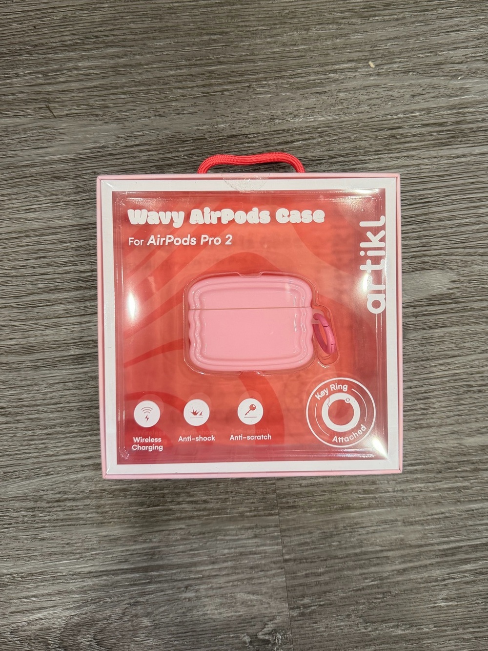 Pink Wavy AirPods Pro 2 Case